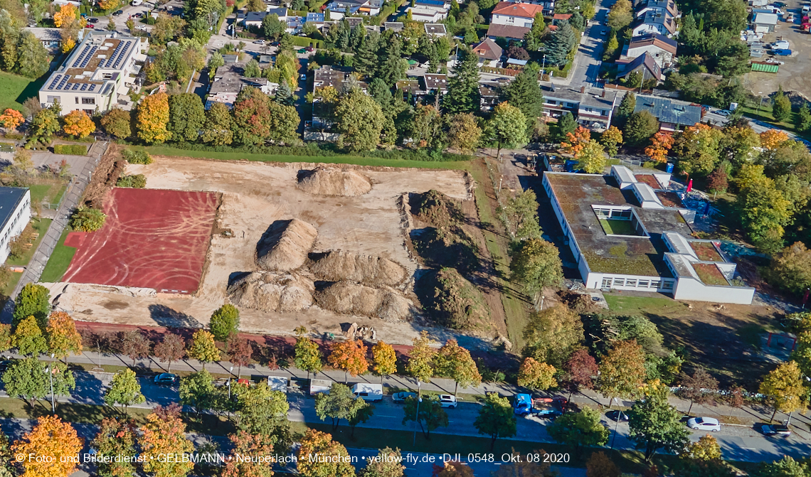 08.10.2020 - Baustelle zur Grundschule am Karl-Marx-Ring in Neuperlach